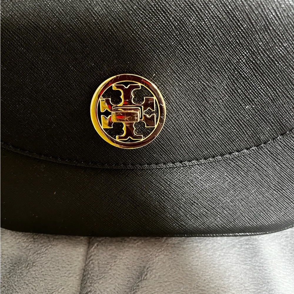 Tory Burch Black and Gold Crossbody Bag